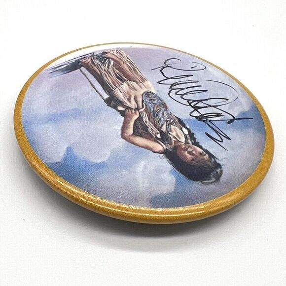 Penni Anne Cross Big Sisters Buckskins Button Pinback Pin Signed Auto Art 1983 - Picture 6 of 9